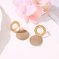 Fashion geometric earrings simple three-dimensional disc earrings earrings personality irregular round earrings women