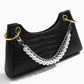 Fashion Trend Aluminum Chain Handbag Beaded Shoulder Chain Retro Simple Pearl Alloy Buckle Bag Chain