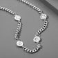 Indifferent and Simple Emotions Titanium Steel Pendant Stainless Steel Choker Clavicle Chain Necklace
