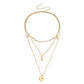Jewelry Multi-layer Shining Star Pendant Necklace Women's Sweater Chain Personality Trendy Cool Versatile Necklace