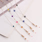 Jewelry mask hanging chain glasses hanging chain imitation pearl glasses chain devil's eye mask chain