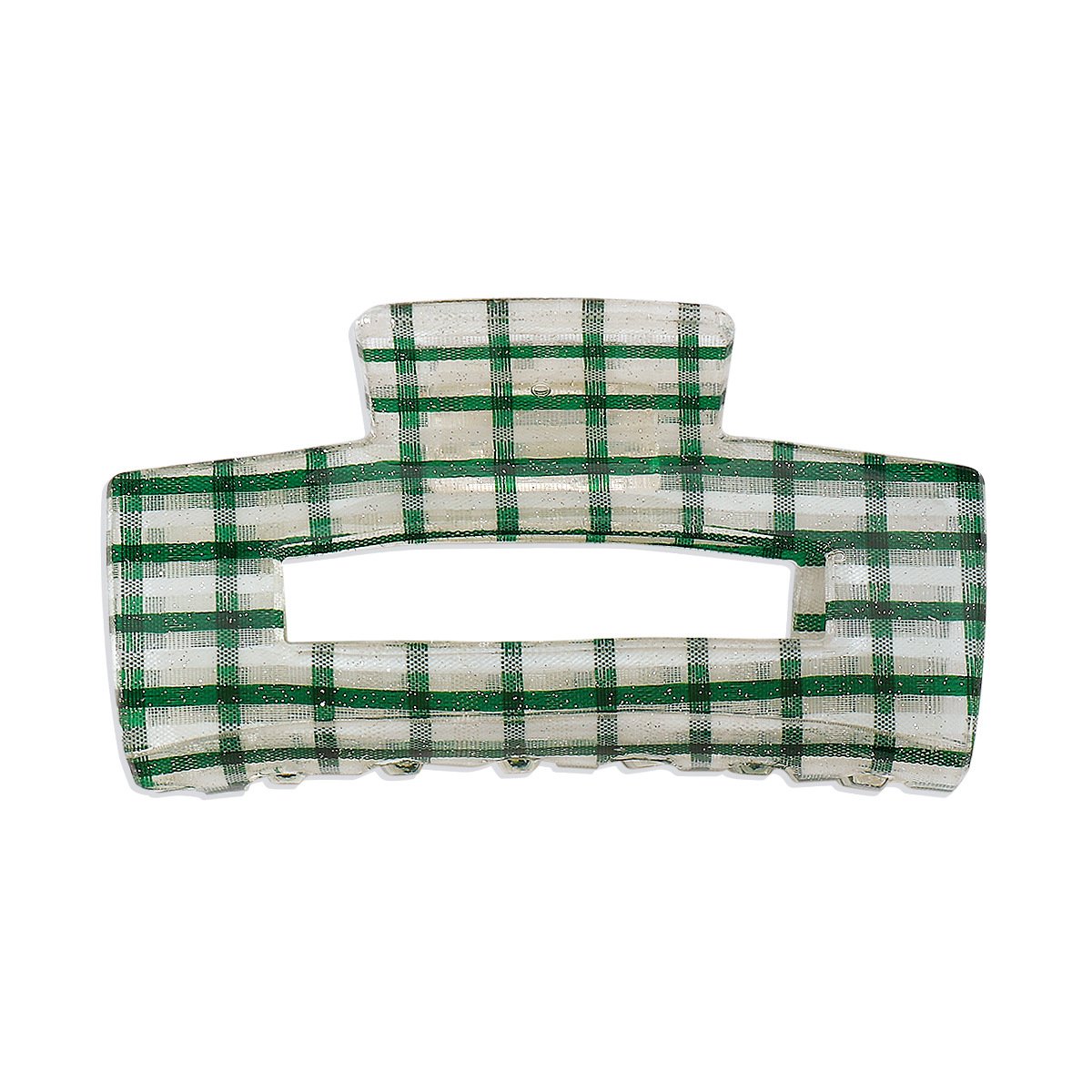 F432 Internet celebrity sweet fashion small fresh plate hair clip resin lattice transparent age-reducing girl heart hair clip