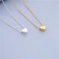 Necklace Explosive Style Heart-to-Heart Necklace Couple Peach Heart Clavicle Chain Love Memory Pendant