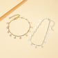 Summer tassel love anklet simple multi-layer love pendant anklet female beach foot decoration