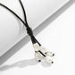Jewelry Simple Wax Line Geometric Necklace Temperament Mi-shaped Imitation Pearl Tassel Pendant Necklace Female