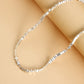 Jewelry trendy clavicle chain broken silver a few two chains women's niche design sense sweater necklace