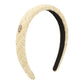 F588 Xiaoxiang High Skull Headband Autumn and Winter Style French Retro Simple Fabric Lattice Headband