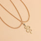 Jewelry Simple Retro Flat Snake Chain Tassel Necklace Female Ins Pastoral Snake Pendant Necklace