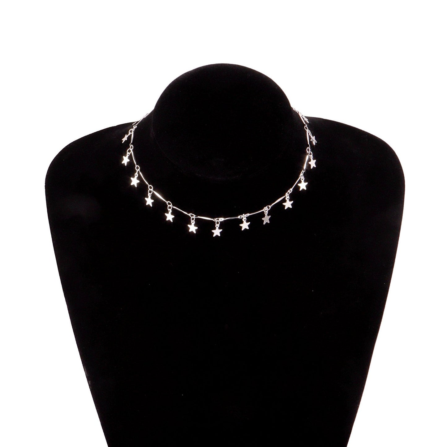 Jewelry Fashion Fashion High Gloss Pentagram Sequin Ladies Necklace
