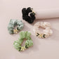 F4277 spring and summer series fashion ponytail hair ring gentle temperament dripping oil gardenia large intestine high elastic hair rope female