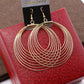 Jewelry exaggerated fashion metal ring buckle multi-layer hoop earrings night trend earrings