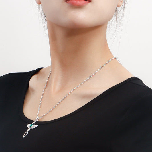 Jewelry Diamond Cross Sweater Chain Advanced Sense Women's Necklace Versatile Necklace