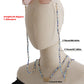 Jewelry ocean blue rice bead cosmic planet double-layer winding glasses chain female mask chain