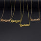 HotGirlHotwife Necklace Sexy Wife Clavicle Chain Creative Ancient English Alphabet Necklace