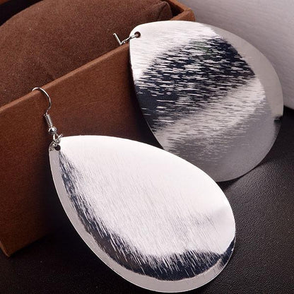 Simple fashion OL drop-shaped surface brushed earrings high-quality earrings direct supply