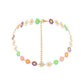 Fashion and simple short neck chain color dripping oil daisy flower clavicle chain necklace pastoral