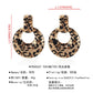 2 Magnesium Die E4667 Explosive Fashion Simple Fashion Diamond Ring Metal Leopard Earrings for Women