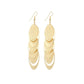 Indian Grid Jewelry Oval Frosted Sheet Ring Tassel Earrings For Women Earrings