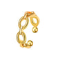 Fashion personality geometric hollow chain no hole ear clip retro simple creative irregular earrings for women