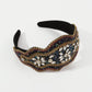 F4648 trendy color diamond light luxury headband tiktok baroque national exaggerated heavy industry headband