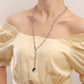 Jewelry trendy brand long hip-hop prickly thorn chain yin-yang gossip necklace female ins niche design