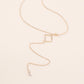 N8145 Jewelry Simple Long Fashion Pendant Women's Creative Square Diamond Necklace Necklace