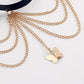 Jewelry street tide multi-layer butterfly tassel chain thigh accessories female summer casual sexy body chain