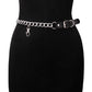 Trendy belt-style PU belt punk exaggerated single-layer chain sexy tassel waist chain waist decoration