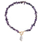 Jewelry Large Shaped Pearl OT Buckle Necklace Femininity Simple Fashion Violet Turquoise Necklace