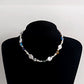 Jewelry Simple Single Layer Clavicle Chain Devil's Eye Necklace Retro Stitching Imitation Pearl Eye Necklace