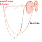 Jewelry trendy color dripping oil flower glasses chain accessories mask hanging chain female