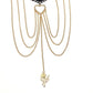 Jewelry fashion love rose pendant leg chain tassel multi-layer leg chain love body chain female