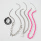 N9677 Trendy Cool Personality Exaggerated Necklace Fashion Lace Lobster Buckle Necklace Resin Geometric Multilayer Necklace