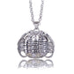 Can open peach heart-shaped multi-layer photo box photo pendant key chain love folding necklace jewelry