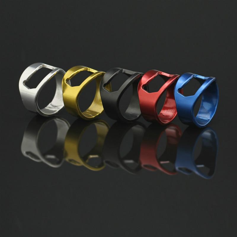 Stainless steel creative corkscrew ring finger protector thickened beer ring upgraded bar barbecue cool artifact