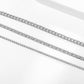 Jewelry Simple Metal Thin Chain Necklace Set Women's Stacked Geometric Claw Chain Diamond Clavicle Necklace
