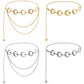 Atmospheric hot girl body chain exaggerated sun moon dress waist chain women's street trendy metal belt chain