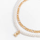 Jewelry Hip Hop Metal Bear Pendant Necklace Female Personality Versatile Pearl Chain Clavicle Necklace