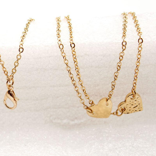 Accessories Mother's Day Gift Necklace Double Heart Necklace Women's Jewelry