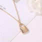 Jewelry Simple Fashion Metal Plating Lock Necklace Personality Ladies Clavicle Chain