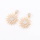 Jewelry Earrings Sunflower Temperament Diamond Earrings Sunflower Diamond Earrings Stud Earrings