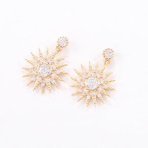 Jewelry Earrings Sunflower Temperament Diamond Earrings Sunflower Diamond Earrings Stud Earrings