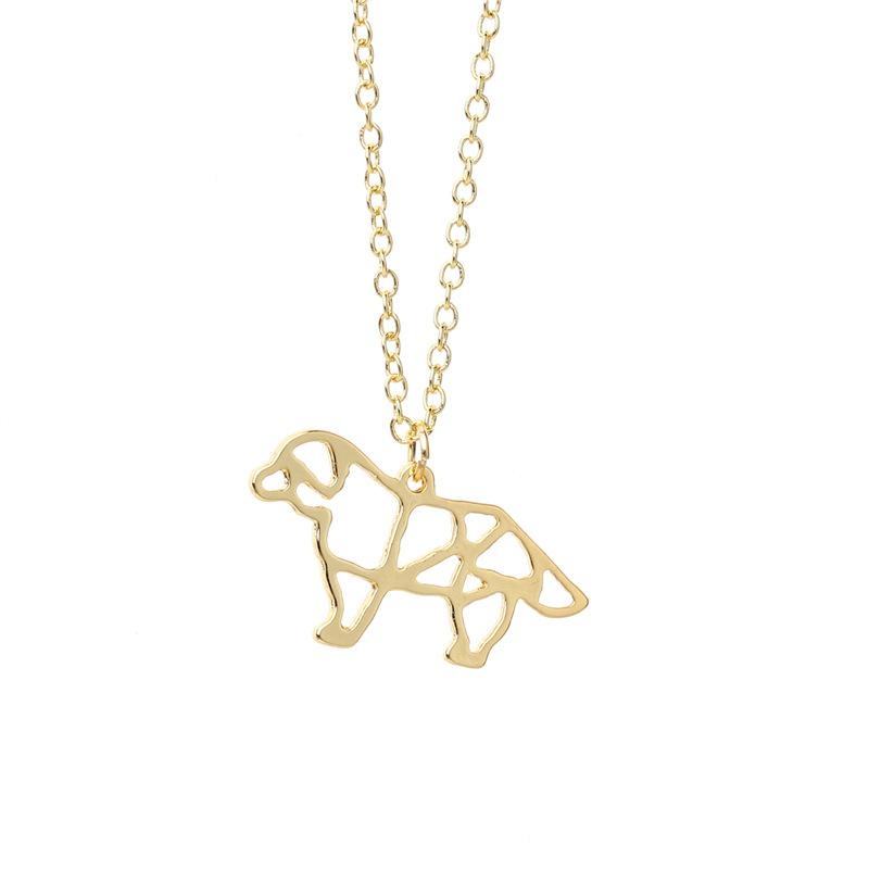 Popular animal trinkets personality alloy cute dog necklace hot