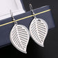 Fashion Versatile Earrings Multi-layer Hollow Leaf Earrings