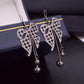 Direct Supply Butterfly Hollow Flower Tassel Earrings Fashion Retro Earrings Wings Earrings