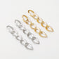 E158 Exaggerated Personality Long Earrings Glossy Chain Retro Cool Fashion Geometric Earrings Women