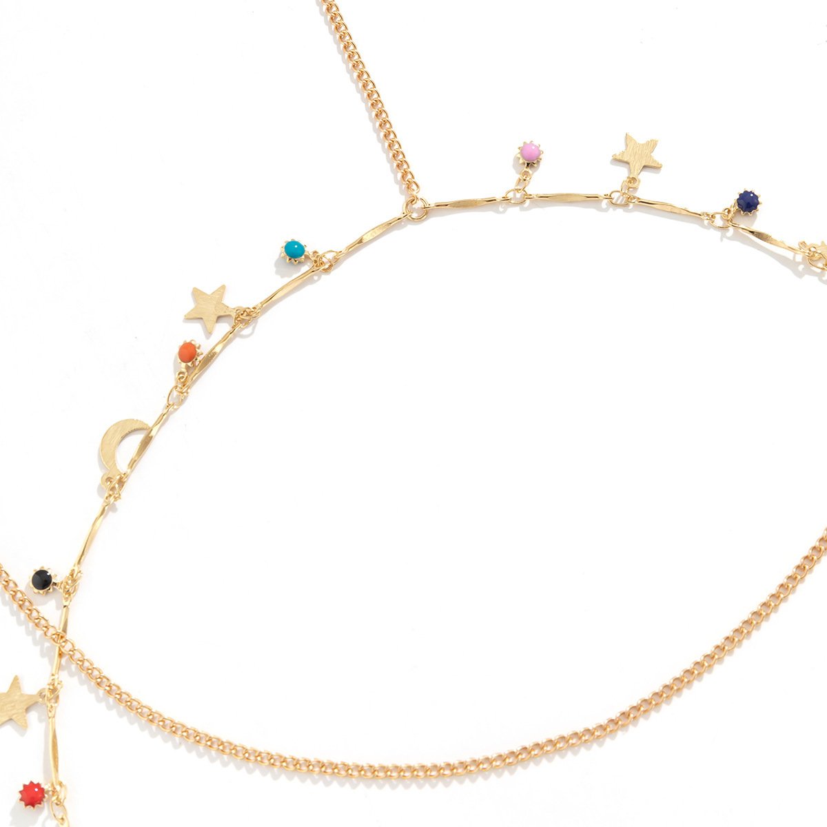 Jewelry Creative Xingyue Alloy Drip Oil Body Chain Feminine Night Tassel Double Thigh Chain