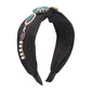F3761 Jewelry Fashion Fabric Palace Full Diamond Headband Imitation Pearl Retro Heavy Industry Hair Accessories Female