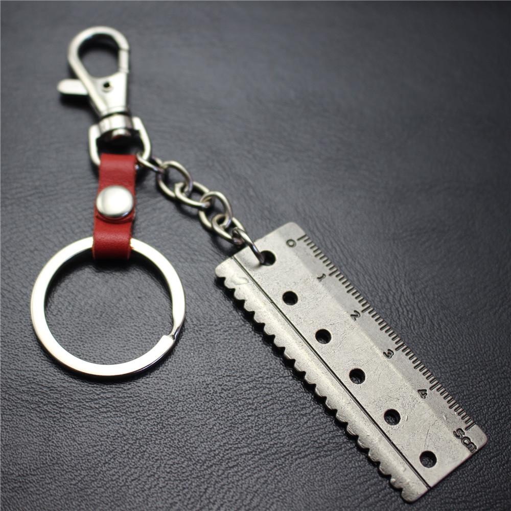 Accurate 5cm scale key chain cowhide middleware connection dog buckle key ring Korean wave jewelry bag pendant