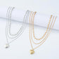 N11 jewelry multi-layer fashion rose letter necklace romantic temperament niche necklace female
